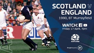 FULL MATCH REPLAY  Scotland v England  1990 [upl. by Eah108]