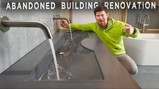 AMAZING Concrete Ramp Sink DIY with INGENIOUS Mold Making Technique [upl. by Ahsael]