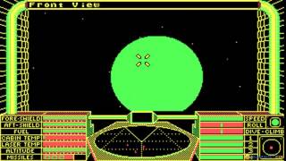 Elite gameplay PC Game 1984 [upl. by Suiramaj]