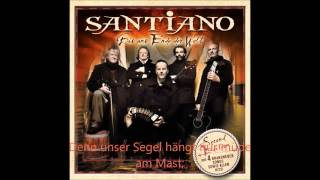 Santiano  Es gibt nur Wasser Germans lyrics [upl. by Elisabetta]