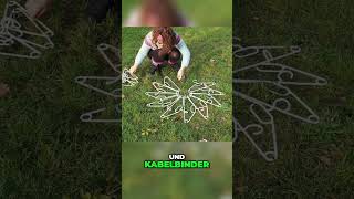 Einfache DIY Schneeflocken aus Kleiderbügeln basteln holidayswithyoutube [upl. by Ahsieni849]