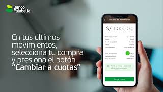 Pasa tus compras a cuotas desde el App Banco Falabella [upl. by Minna]