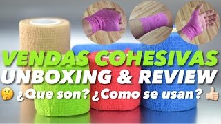 VENDAS COHESIVAS  UNBOXING REVIEW USOS [upl. by Lucias]