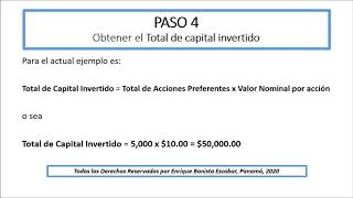 Cálculo de Dividendos Comunes y Preferentes Fácil de Entender [upl. by Cornwall]