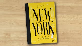 New York Sketchbook by Jason Brooks book flip [upl. by Ylrad]