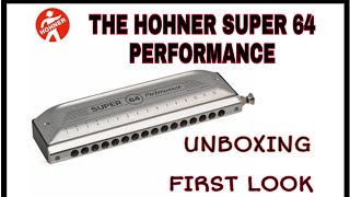 HOHNER SUPER 64 PERFORMANCE ONE OF THE BEST 16 HOLE CHROMATIC HARMONICA  UNBOXINGAND REVIEW [upl. by Ahsie]