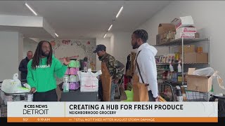 New grocer turns food swamp into hub for healthy food options on Detroits east side [upl. by Oirobil]