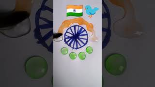 colour mixing 🔴🟡🔵🟣🟢💝⚫⚪ drawing satisfying color painting anaya colors easyd India flag Army [upl. by Eenrahc863]