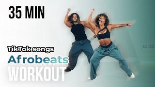 AFROTRENDY DANCE WORKOUT  AMAPIANO  TIKTOK SONGS  FUN CARDIO  35 MINUTES [upl. by Yeslek]