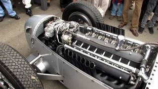 Definitive Auto Union V16 C Type engine warm up  Goodwood Revival 2012  Silver Arrows [upl. by Enoval]