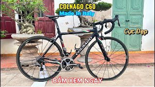 Cực Đẹp Colnago C60 Made In Italy Xách Tay Nhật Bản Shimano DuraAce 9000 Bánh Mavic France [upl. by Hannon]