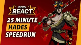 Hades Developers React to 25 Minute Fresh File Speedrun [upl. by Dyke814]