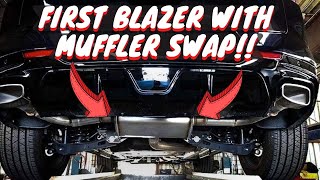 2020 Blazer RS gets custom performance muffler [upl. by Odnalref]