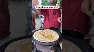 King Size Paratha streetfood viralshort youtubeshort indianfood ytshorttrending food paratha [upl. by Klepac]