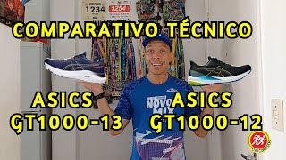 Comparativo Técnico do Asics GT100012 Asics GT100013 [upl. by Lebazej]