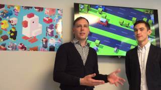 iTWire interviews Crossy Road cocreators Matthew Hall and Andrew Sum from Hipster Whale [upl. by Yrek687]