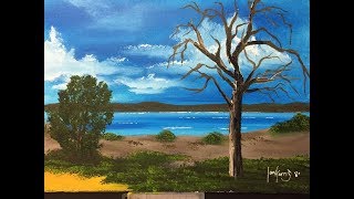 129 How to paint a beginners lakequotlake Gnangaraquot [upl. by Hteik10]