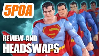 EARTH2 SUPERMAN HEAD SWAPS McFarlane DC Multiverse Crisis on Infinite Earths Action Figure Review [upl. by Adiol]