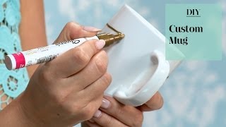 DIY Custom Sharpie Painted Mug [upl. by Younglove]