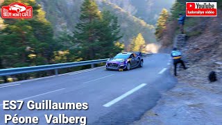 rallye MonteCarlo 2022 ES7 Guillaumes Péone Valberg flat out full attack [upl. by Ringo462]