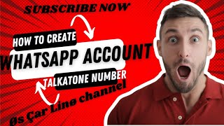 HOW TO CREATE WHATSAPP ACCOUNT WITH TALKATONE NUMBER\\CREATE WHATSAPP NUMBER WITH TALKATONE NUMBER [upl. by Sparhawk]