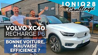 Essai conso Volvo XC40 Recharge P6  bonne voiture mauvaise efficience  Ioniq 28 challenge [upl. by Collum245]