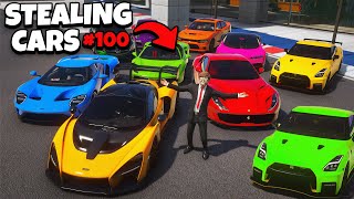 I Stole 100 Cars in GTA 5 RP [upl. by Torres999]