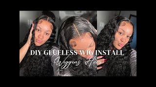 DIY GLUELESS WIG INSTALL  EXTREMELY DETAILED TUTORIAL FT WIGGINS HAIR x Charmed By China [upl. by Nnaarat]