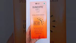 Suncote Gel Sunscreen Review  Pharmacy Product [upl. by Firmin]