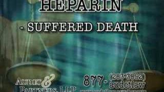 Heparin Recall Information  TV Ad  AudetLawcom [upl. by Winona]