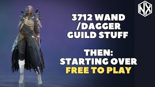 3712 WandDagger  Guild stuff then F2P alt character starting over [upl. by Eelinnej]