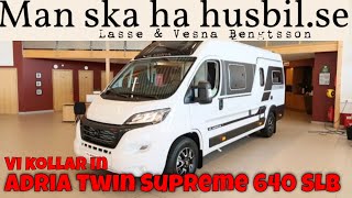 Adria Twin Supreme 640 SLB  Perfekta husbilen för 2 personer [upl. by Ateuqahs]