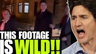 Justin Trudeau met by CRAZY PROTESTORS in Quebec City [upl. by Ahron554]