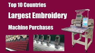 Top 10 Countries Producing Embroidery Machines in the world [upl. by Hau]