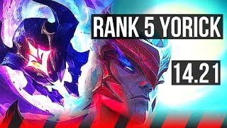 YORICK vs YONE TOP  Rank 5 Yorick 600 games  EUW Master  1421 [upl. by Otreblide]