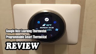 Review Google Nest Learning Thermostat  Programmable Smart Thermostat 2023 [upl. by Ahtnamys375]