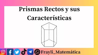 Prismas rectos y sus características [upl. by Jeb]