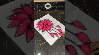 Beautiful Flower Wall Decor Craft using Paper short youtubeshort viral reel trending floral [upl. by Eecal]