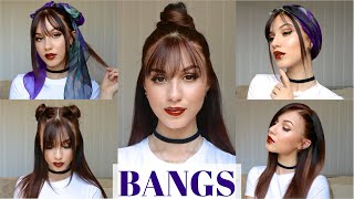 5 ways to Style BangsFringe [upl. by Donn]