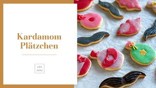 Kardamom Plätzchen Rezept mit Marzipan  ANANINA [upl. by Huai]