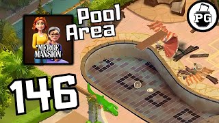 Back On Pool Area Repair🏡 Merge Mansion  Gameplay Walkthrough Part 146 [upl. by Alys]