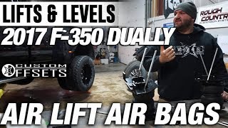 Lifts amp Levels Air Lift Air Bag Helper Kit 2017 Ford F350 [upl. by Teresa]