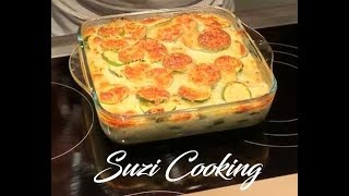 Gratin de courgettes facile et rapide  Easy and quick zucchini Gratin [upl. by Ahtinak]