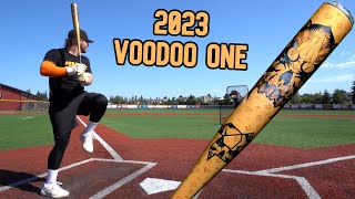 Hitting with the 2023 DeMarini Voodoo One  BBCOR Baseball Bat Review [upl. by Sellers]