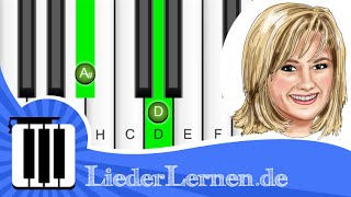 Helene Fischer  Atemlos durch die Nacht  Klavier lernen  Musiknoten  Akkorde [upl. by Aneet]