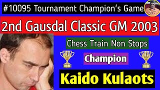 2nd Gausdal Classic GM  Kaido Kulaots 2003 chess [upl. by Enaile609]