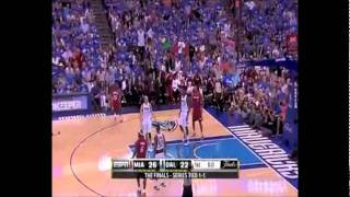 Mario Chalmers BuzzerBeating Shot in NBA Finals 2011 [upl. by Nomrac803]