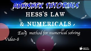 HESS’S LAW with NUMERICALS Class 11 [upl. by Drawyah928]