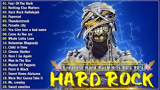 Classic Hard Rock Songs 80s 90s 🔥 Metallica Nirvana Bon Jovi ACDC Guns N Roses Evanescence [upl. by Armalla]