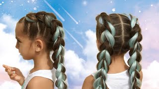 KANEKALON HAIRSTYLES 💞 BRAIDS FOR GIRLS  PEINADO CON KANEKALON 💞 TRENZAS PARA NIÑAS [upl. by Esinal]